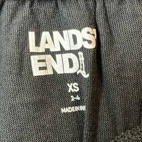 NWT Lands End Womens Black Cotton Off Shoulder Ruffle Hem Swim Cover SIZE XSMALL - Picture 5 of 10